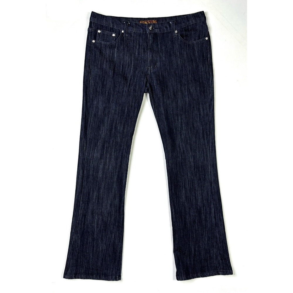 Sky Jeans Women's Size 13/14 Blue Dark Wash Denim Straight Stretch